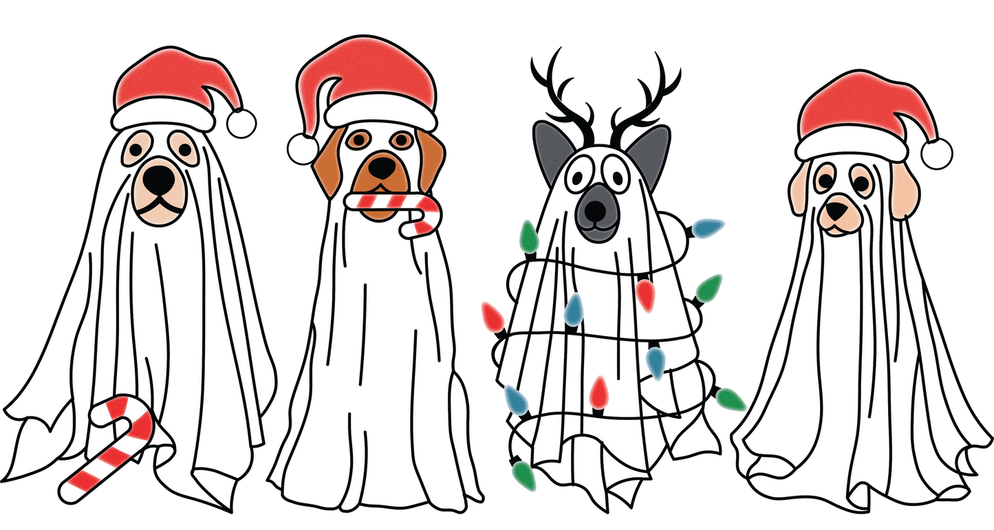 Christmas Dog DTF Transfer