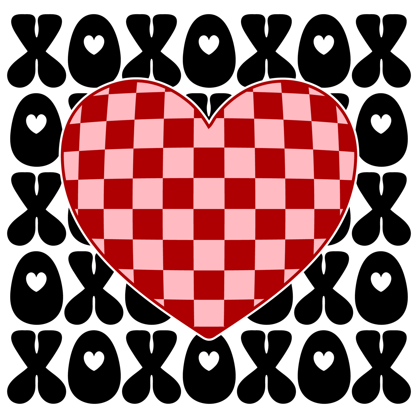 Heart XOXO DTF Transfer