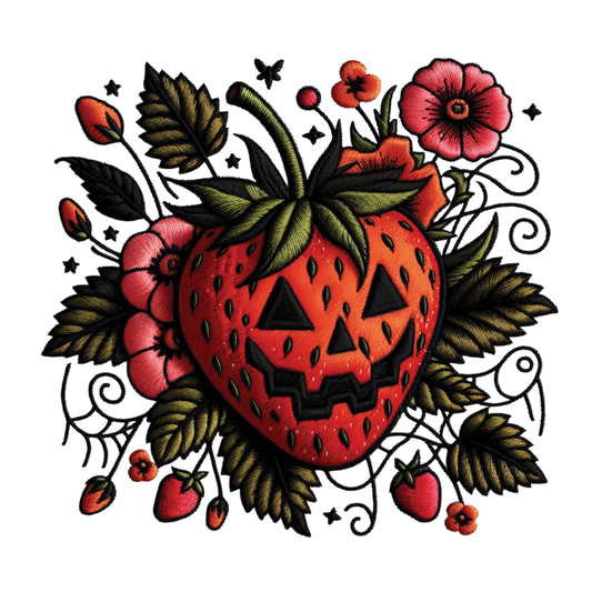 Summer Strawberry Spooky DTF Transfer