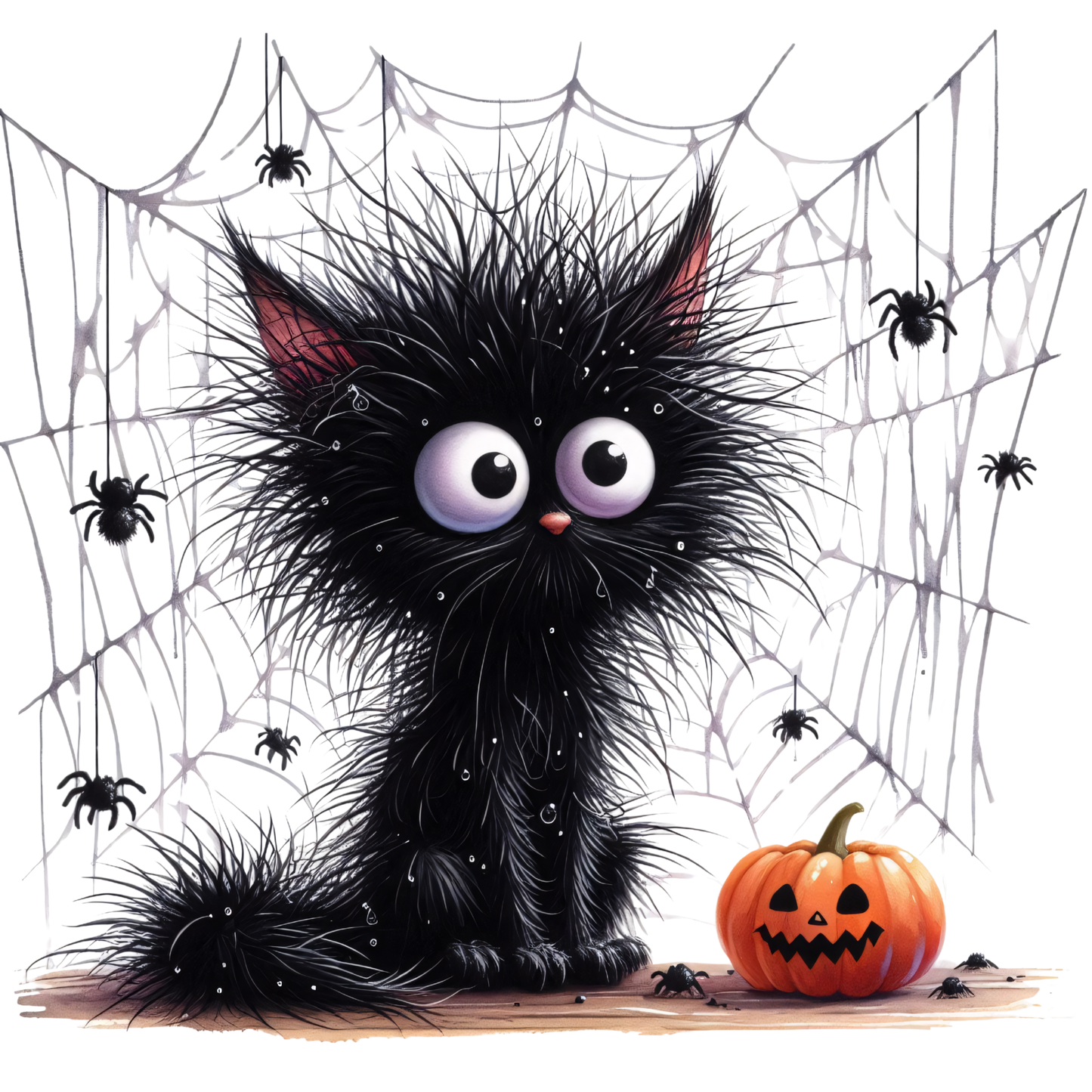 Spider Cat DTF Transfer