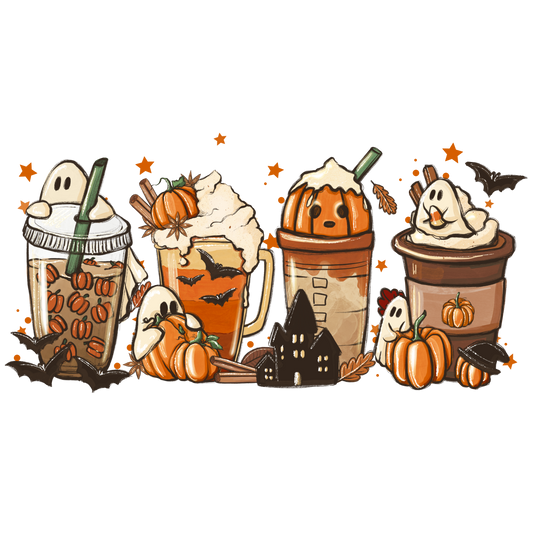 Boo Fall Latte DTF Transfers
