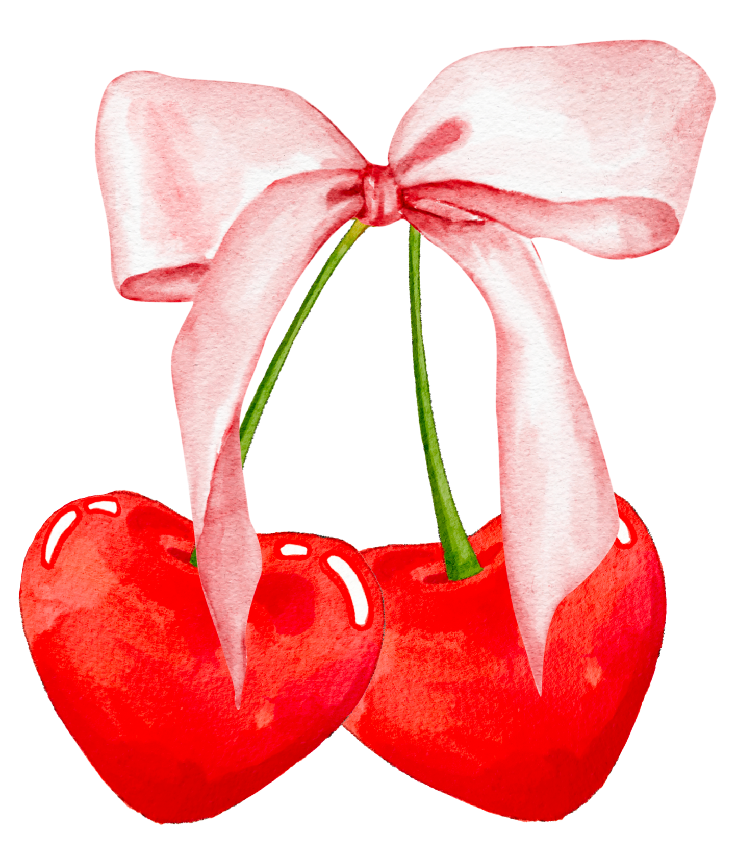 Cherry Hearts DTF Transfer