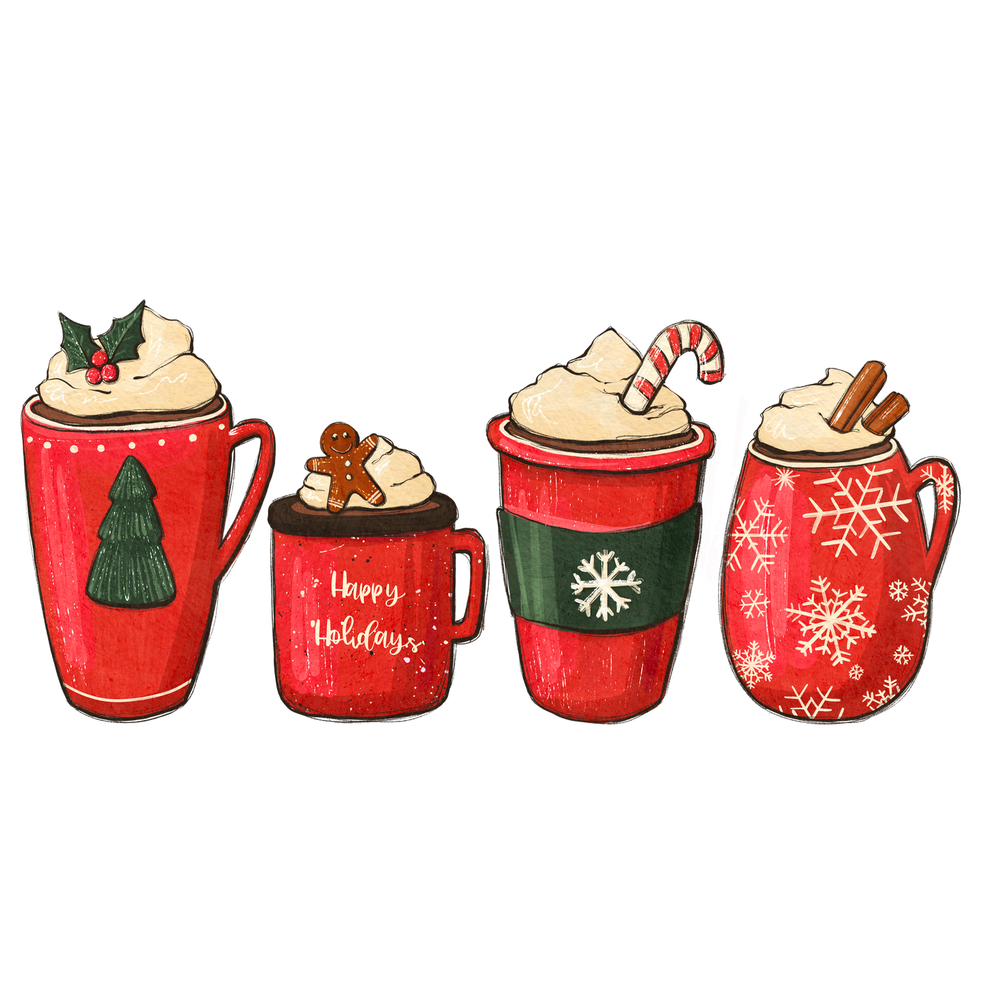 Red Hot Chocolate DTF Transfer