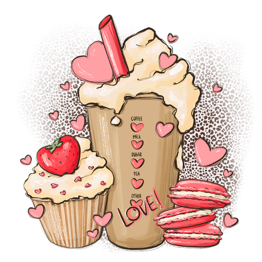Coffee Love Latte DTF Transfer
