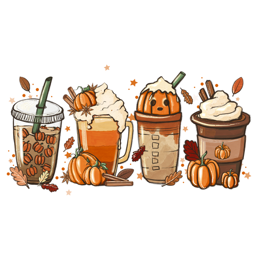 Fall Latte DTF Transfer