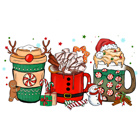 Christmas Mug DTF Transfer