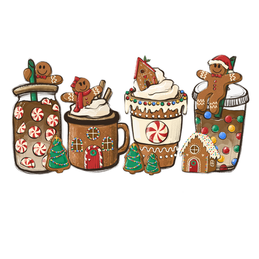 Gingerbread DTF Transfer