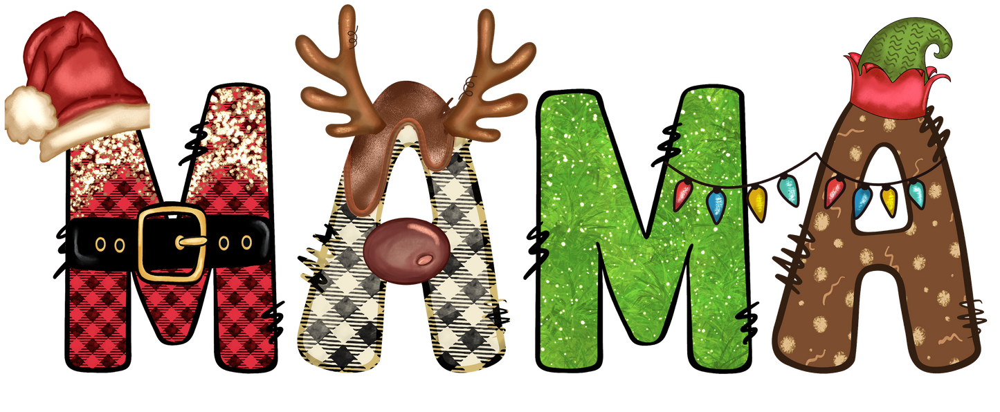 Christmas Mama DTF Transfer