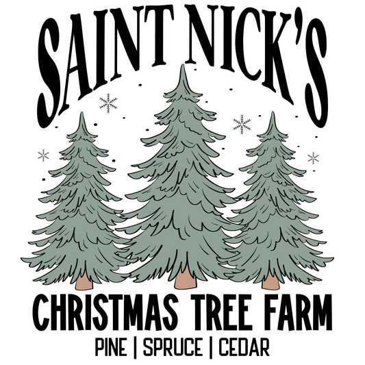 Christmas Tree Farm DTF Transfer