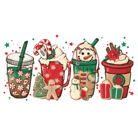 Nurse Snowman DTF Transfer