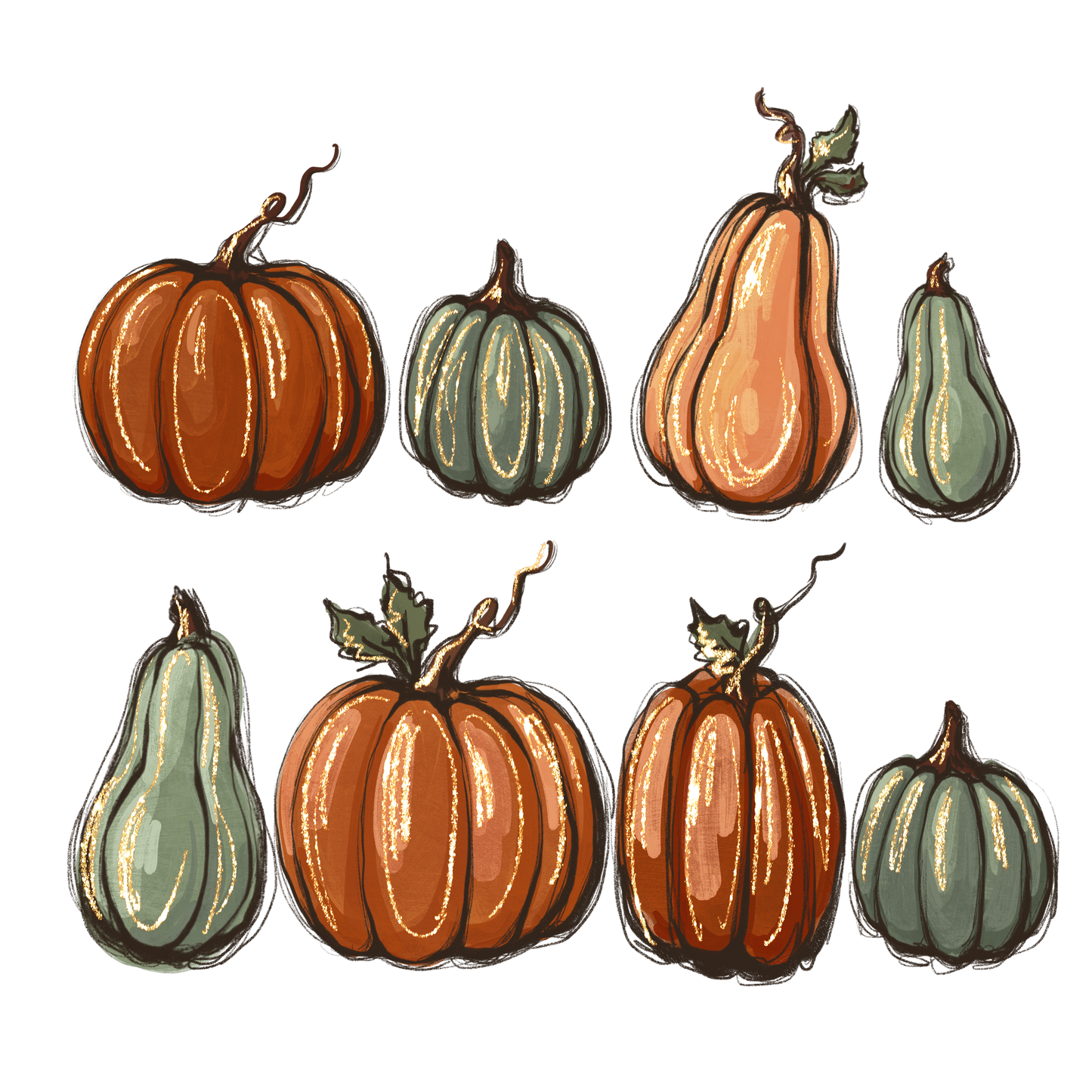 Pumpkins DTF Transfer