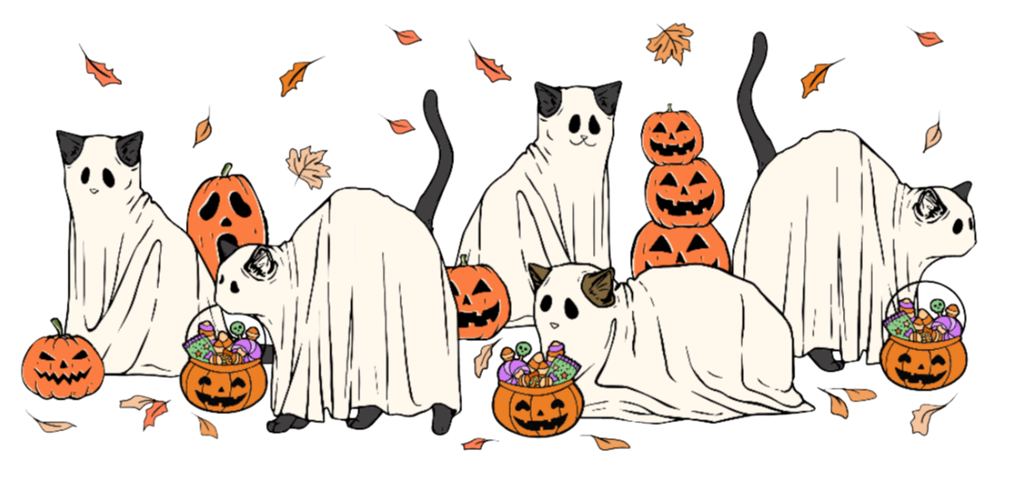 Cat Halloween DTF Transfer