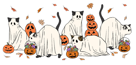 Cat Halloween DTF Transfer