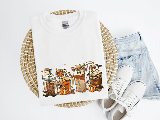 Cowboy Fall Latte Shirt/Crew