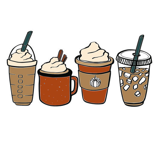 Pumpkin Latte DTF Transfer