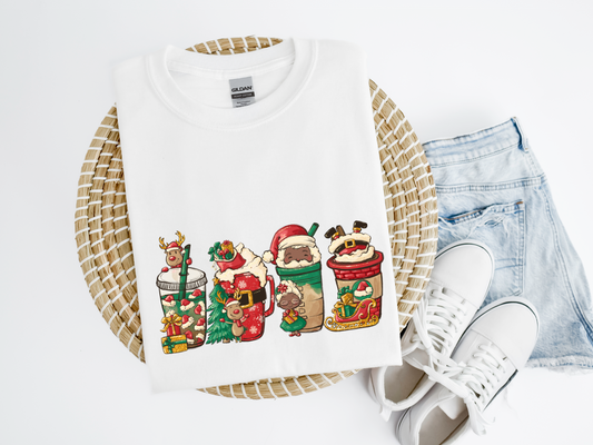 Santa Coffee Latte Shirt/Crew