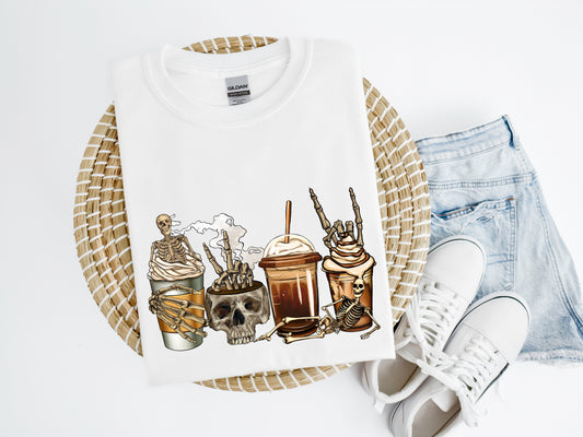 Skeleton Latte Shirt/Crew