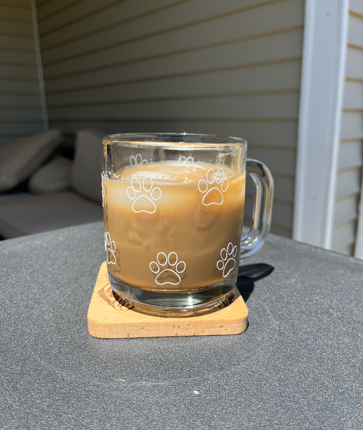 Wrapped Paw Print Coffee Mug