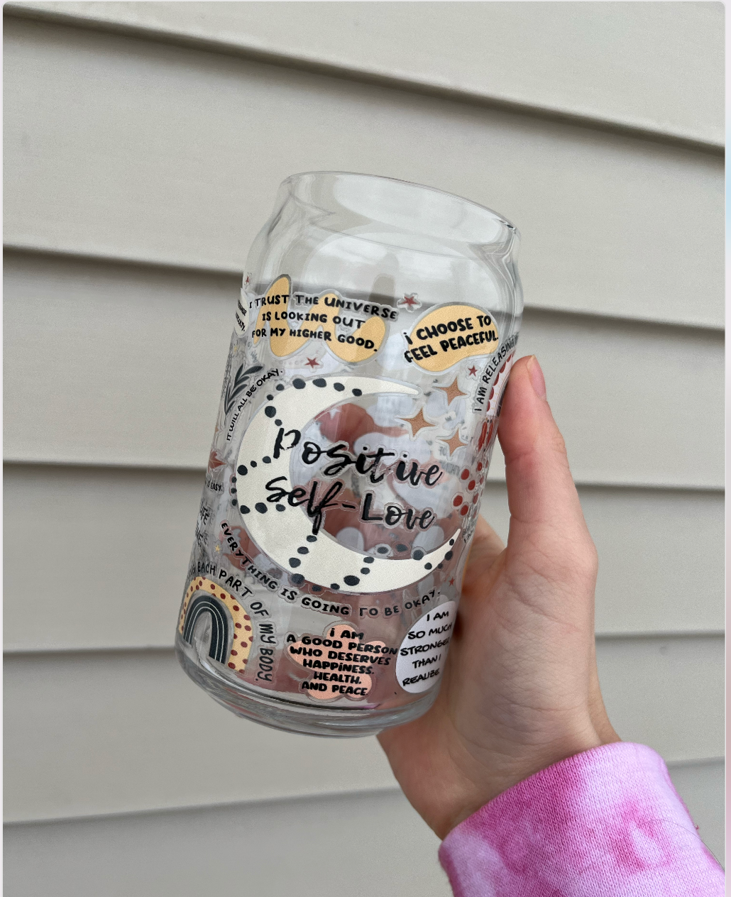 Positive Self Love Glass