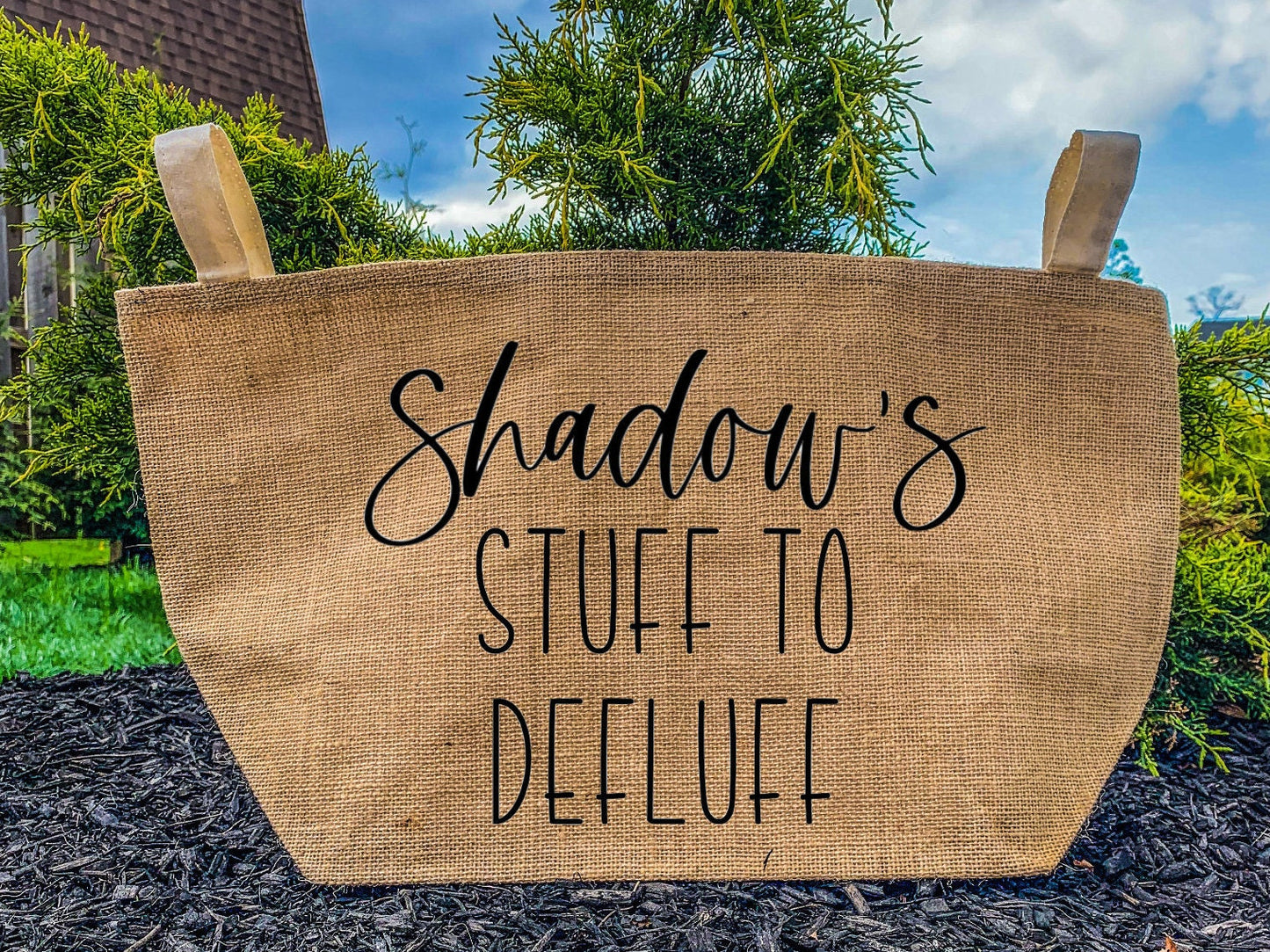 Personalized Dog Toy Basket