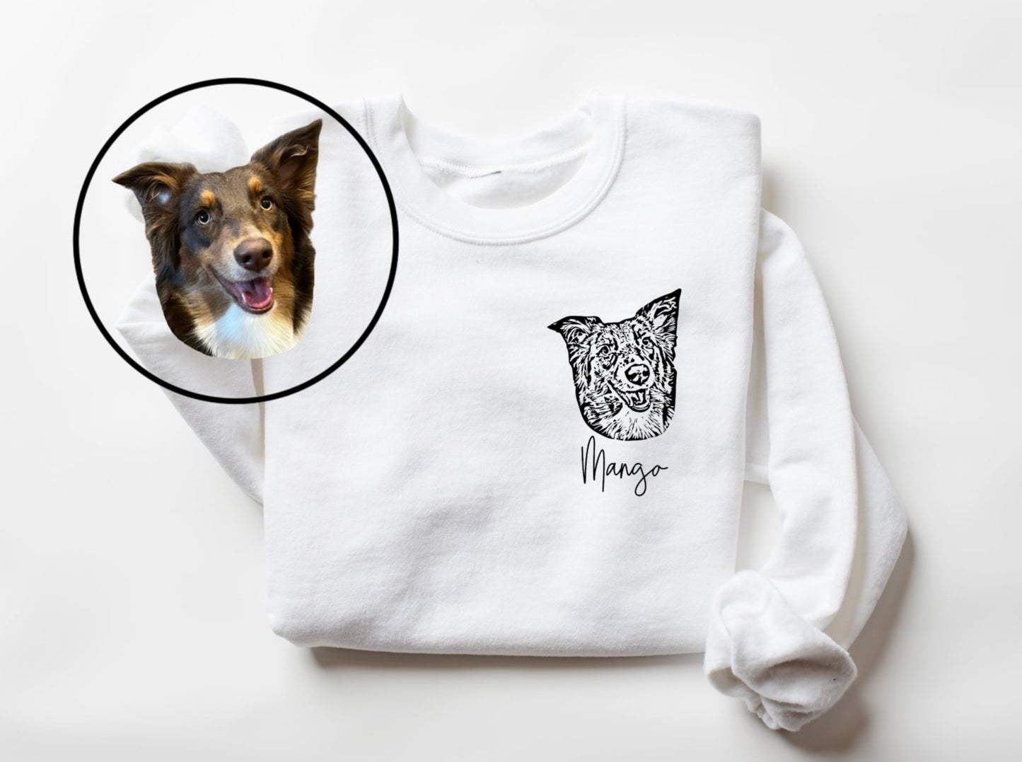 Custom Dog Portrait Sweatshirt