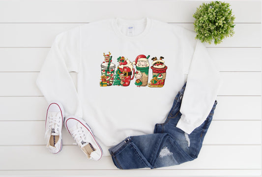 Santa Latte Sweatshirt/Crewneck