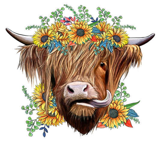 Highland Cow DTF Transfers