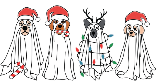 Christmas Dog DTF Transfer