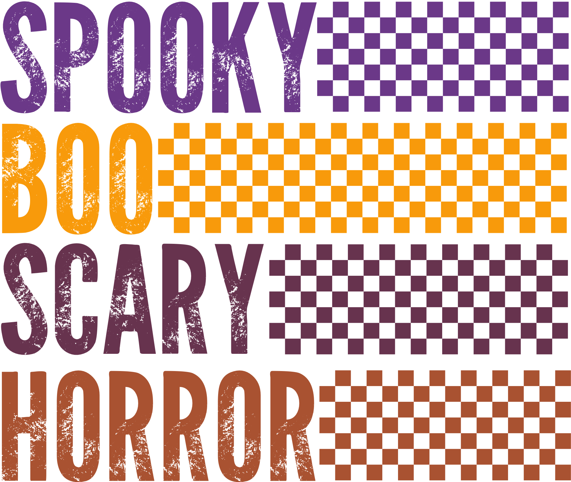 Spooky Boo Scary Horror DTF Transfer – MarisaDesignsCo