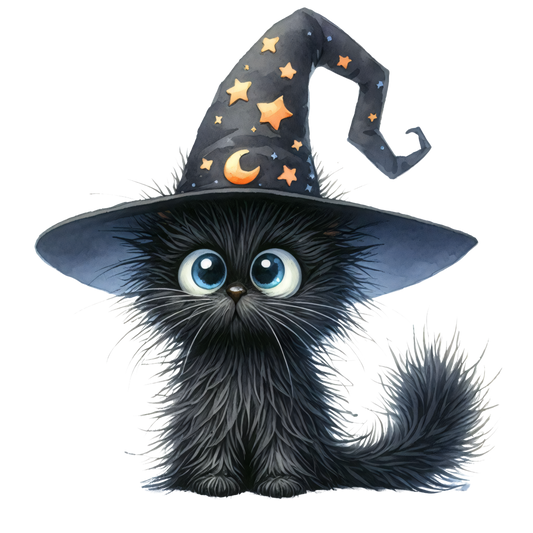 Hat Cat DTF Transfer