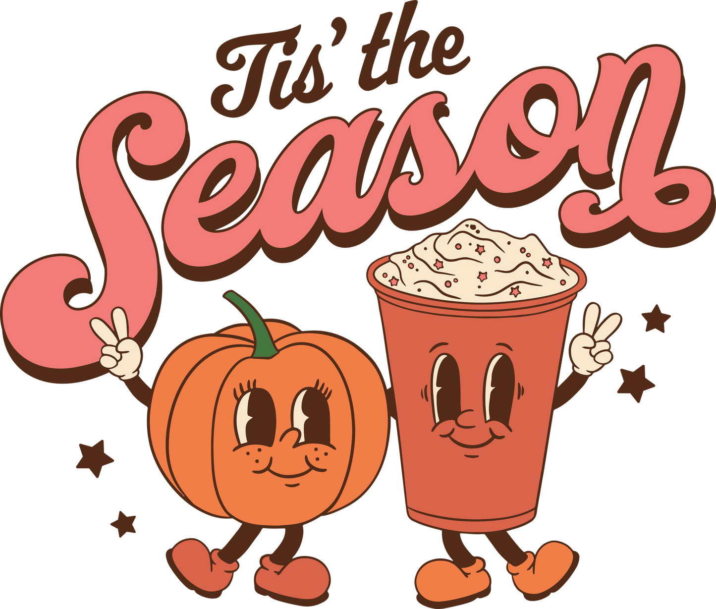 Pumpkin Tis the Season DTF Transfer