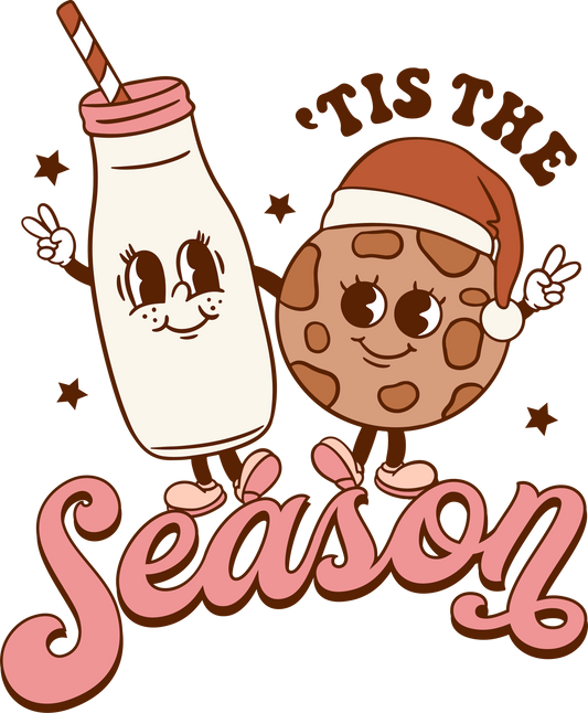 Milk and Cookie Tis the Season DTF Transfer