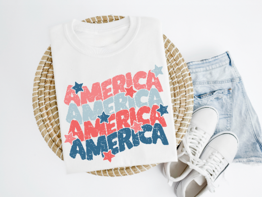Retro America Shirt/Crew