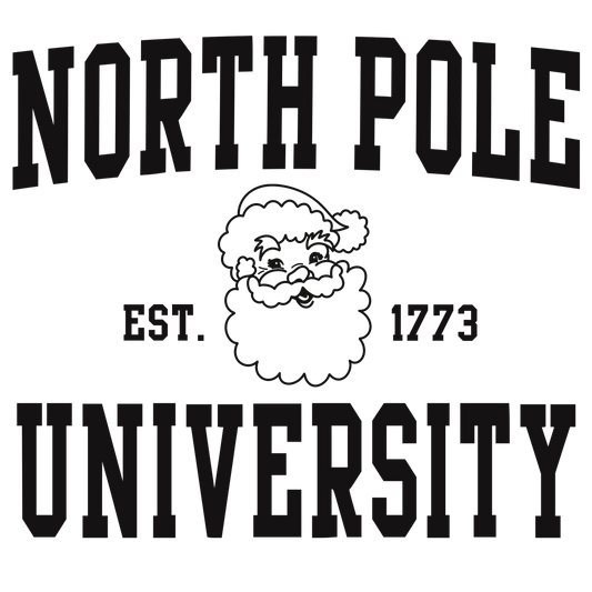North Pole University DTF Transfer