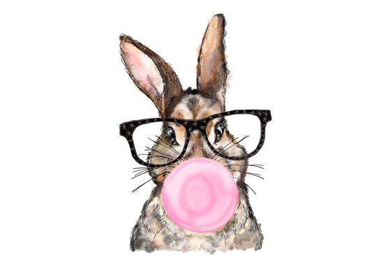 Bubblegum Bunny DTF Transfer