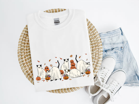 Cat Halloween Shirt/Crew