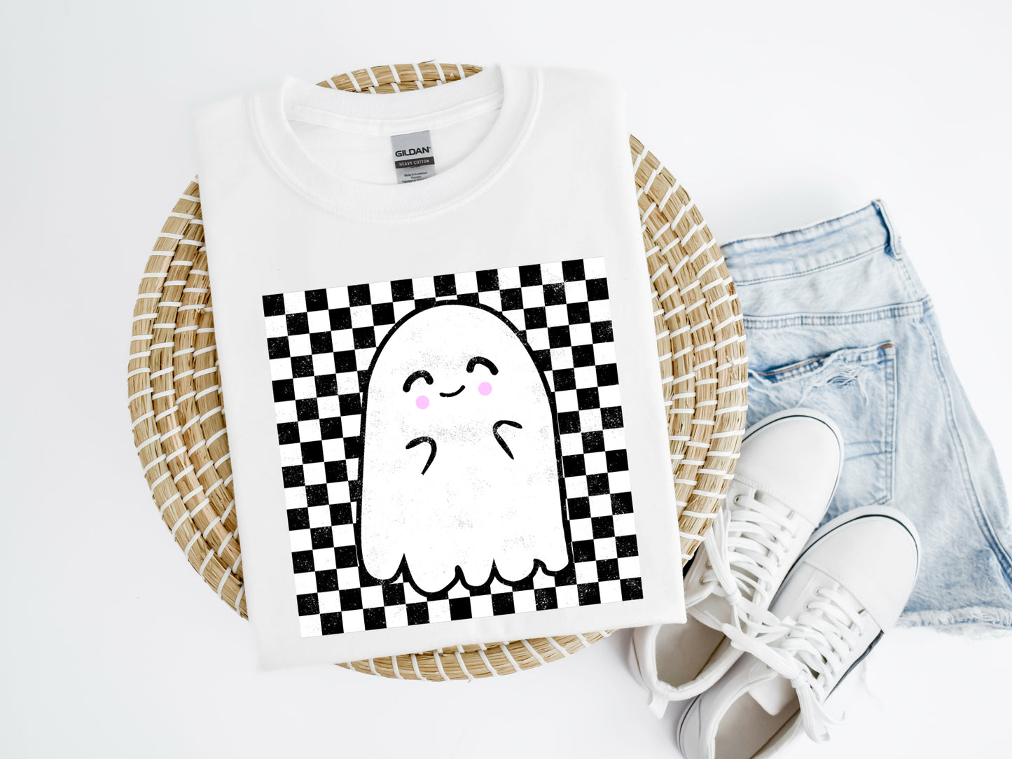 Checkered Ghost Shirt/Crew