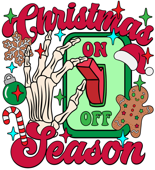 Christmas Season Switch DTF Transfer