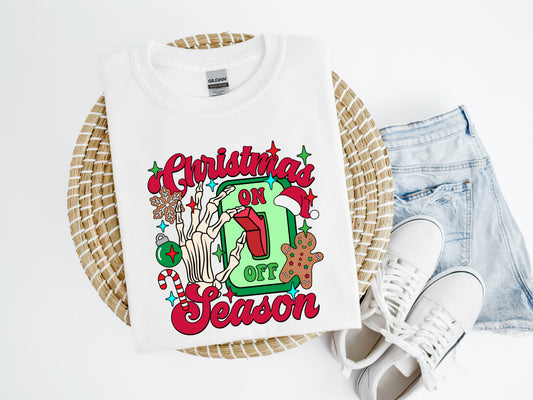Christmas Season On Shirt/Crew