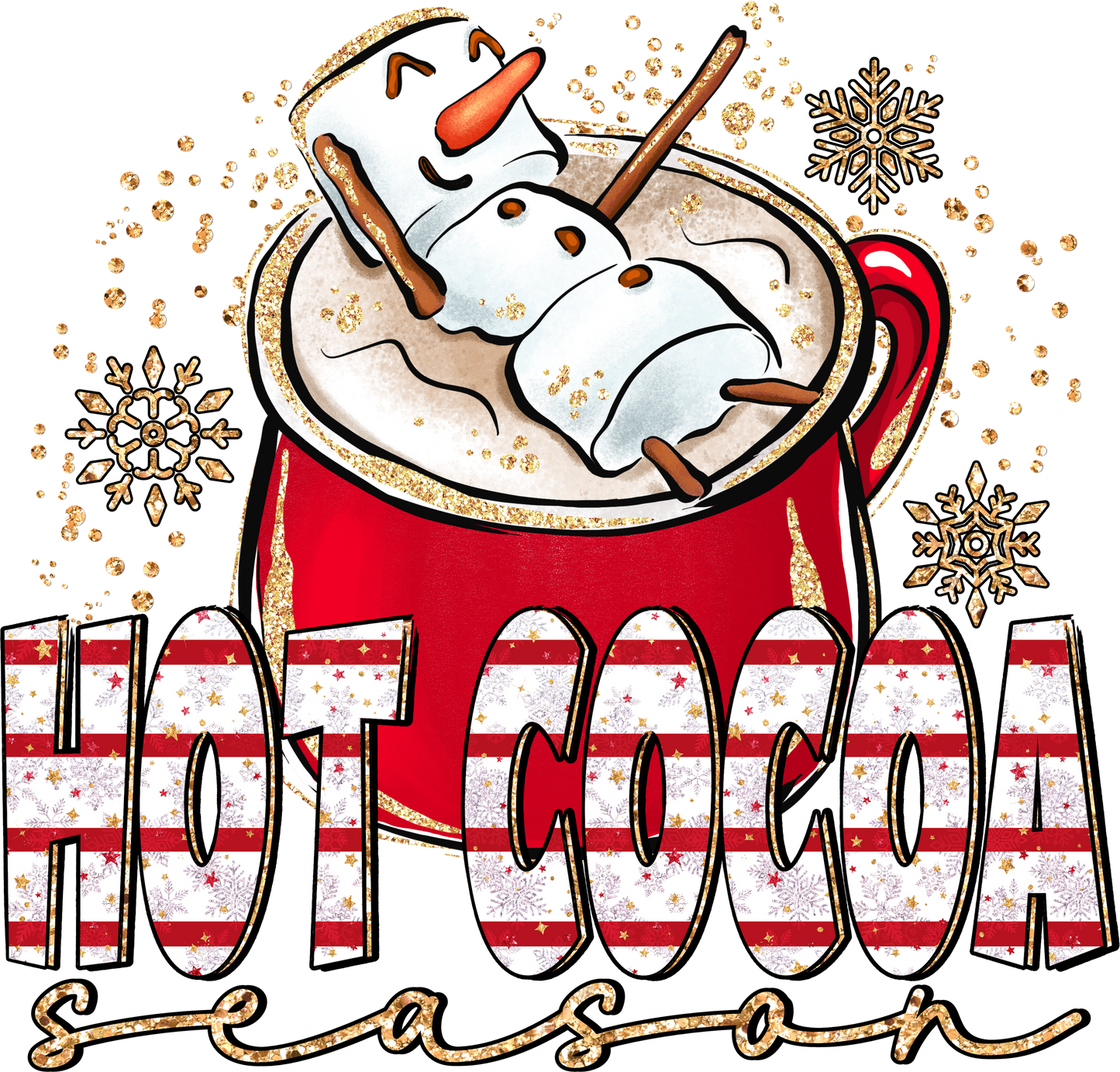 Hot Cocoa Season DTF Transfer