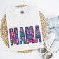 Mama Embroidered Look Shirt/Crew