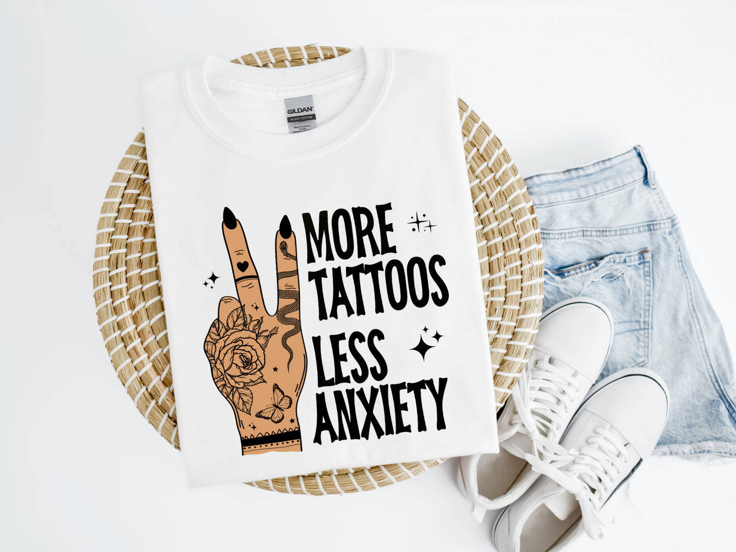 More Tattoos Less Anxiety Shirt/Crew