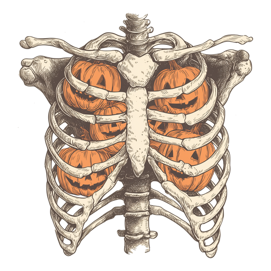 Pumpkin Ribcage DTF Transfers