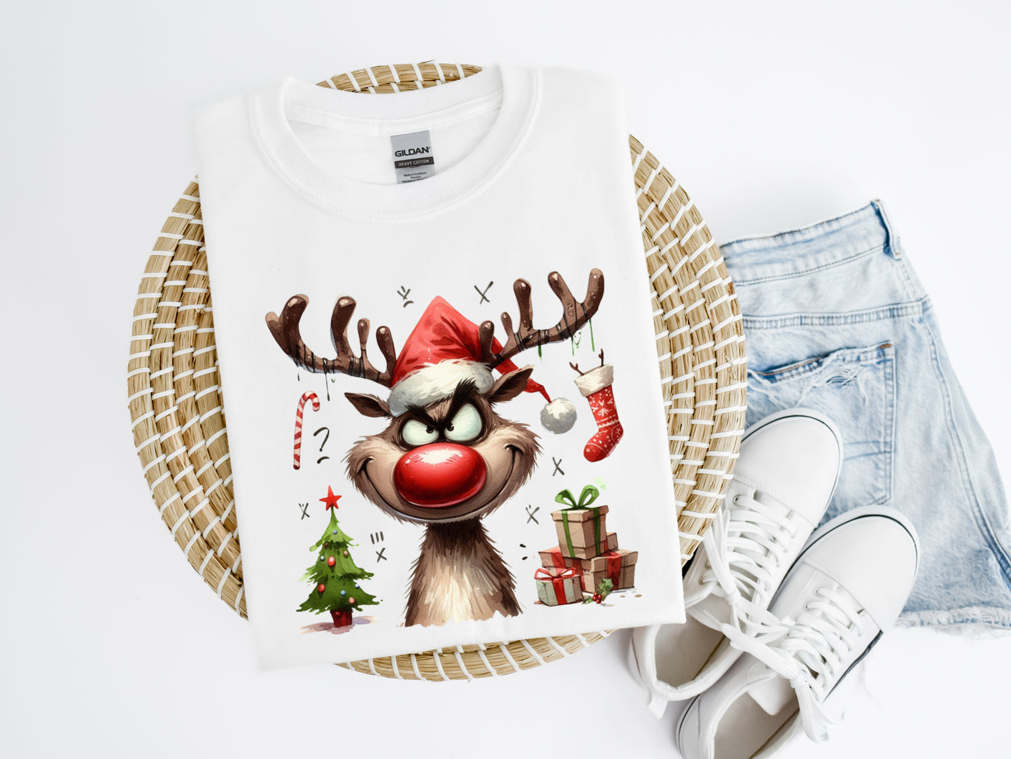 Festive Reindeer Shirt/Crew