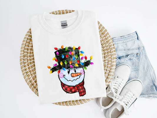 Plaid Snowman Shirt/Crew