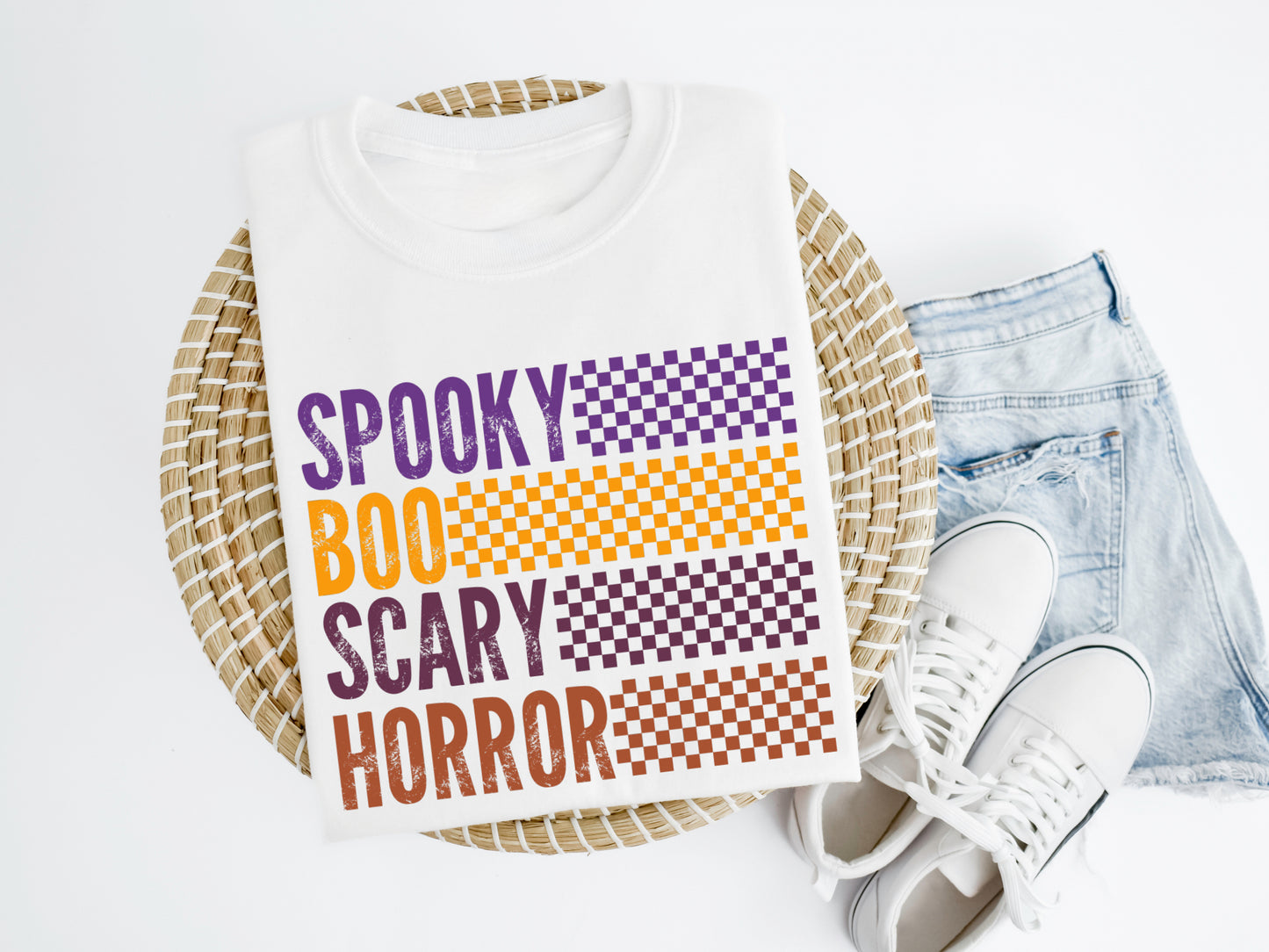Spooky Boo Scary Horror Shirt/Crew