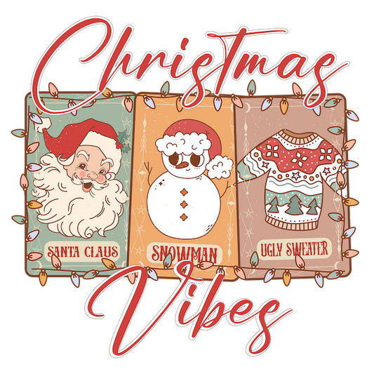 Christmas Vibes DTF Transfer