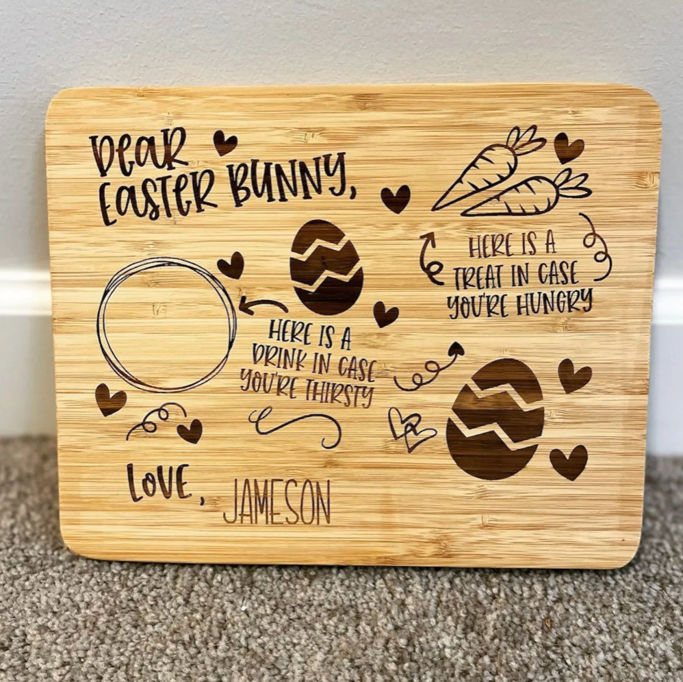 Personalized Easter Cutting Board