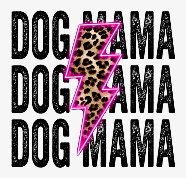 Lightning Dog Mama DTF Transfer