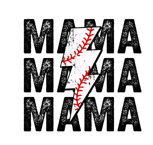 Baseball Mama DTF Transfers